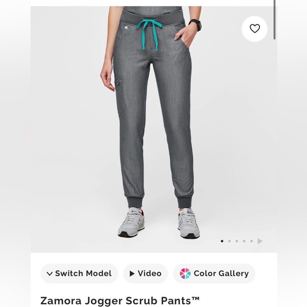 Figs Rafaela Scrub Top-Graphite - Picture 2 of 3